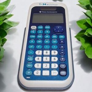 Texas Instruments Multiview Solar Calculator With Case Model T1-34